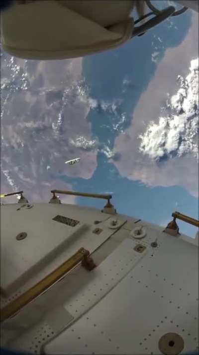 Space junk orbiting the earth at 18000 miles per hour