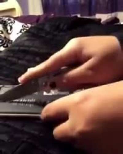 "Lemme just cut this open"