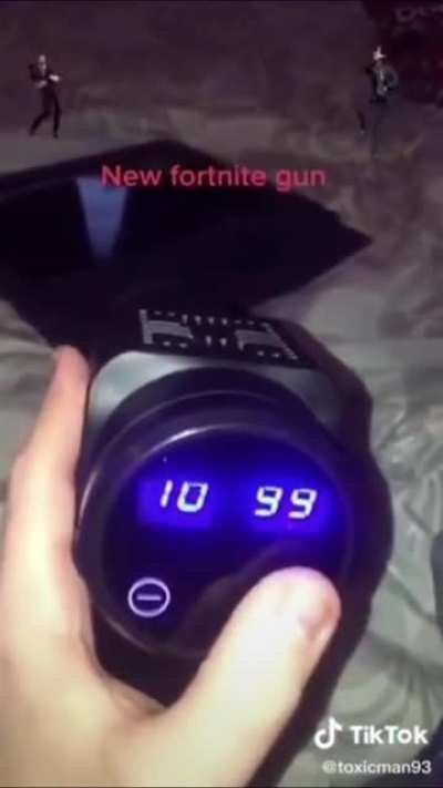 Yeah, this is pretty much a Fortnite gun to you, kid.