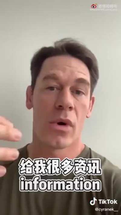 John Cena‘s apology video to China