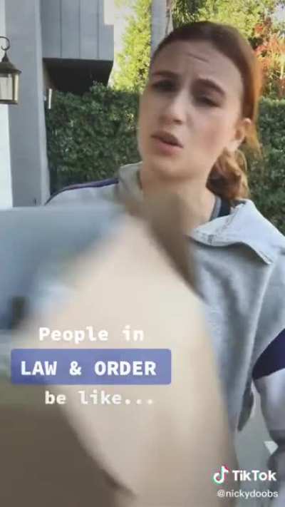 Law & Order in real life..