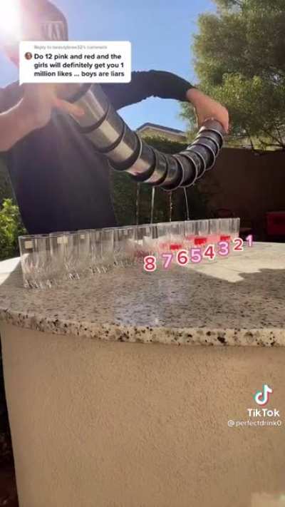 Rainbow shot glasses