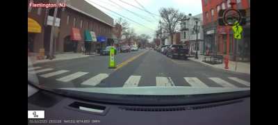 Cammer gets mad at pedestrian for running on the cross walk