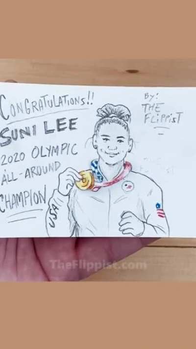 Suni Lee Olympic Flipbook