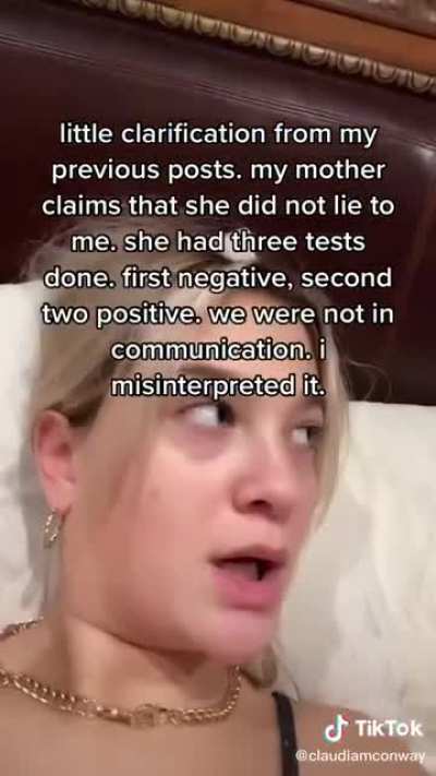 Claudia Conway’s update 1/2