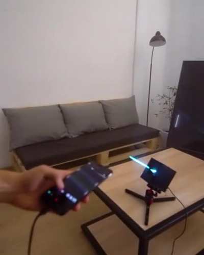 Control laser beams with on-camera shutter speed with LaserCube