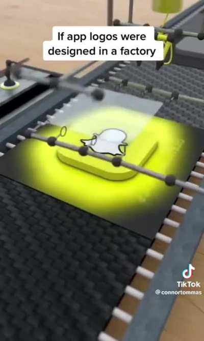 If app logos were designed in a factory