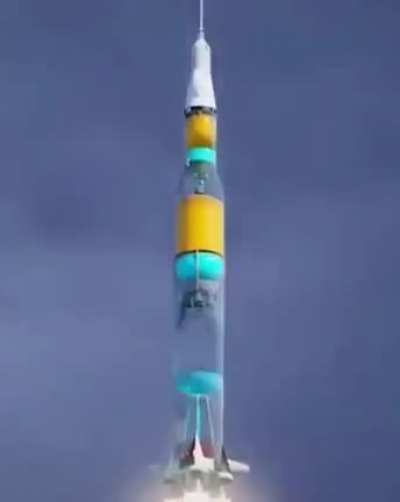 This is how a rocket consumes fuel