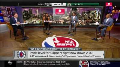 [Highlight] Jalen Rose says tonight is the biggest game in Clippers franchise history: "The panic meter's on 10."