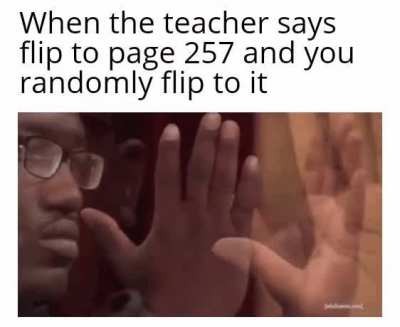 That random moment