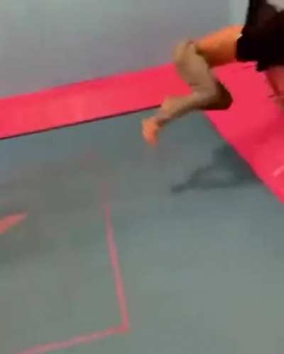 WCGW Jumping on a trampoline