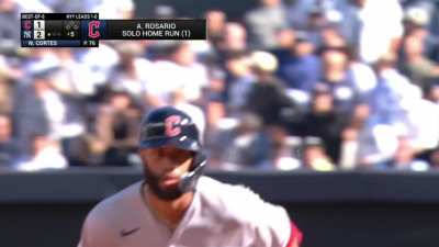 [Highlight] Amed Rosario ties the game with a solo home run off Nestor Cortes!