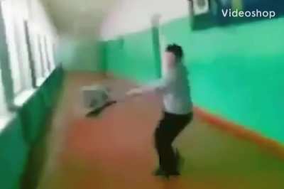 WCGW hammer throwing a backpack