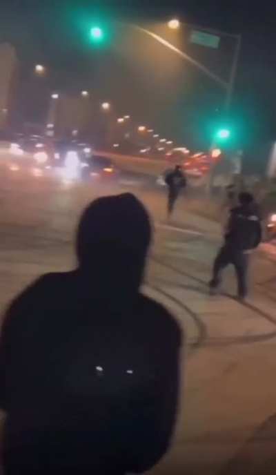 Driver hit and run before shootout