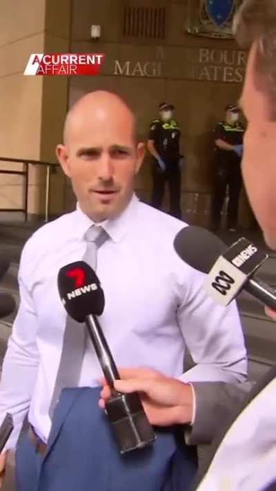 White nationalist Thomas Sewell caught off guard by a reporter