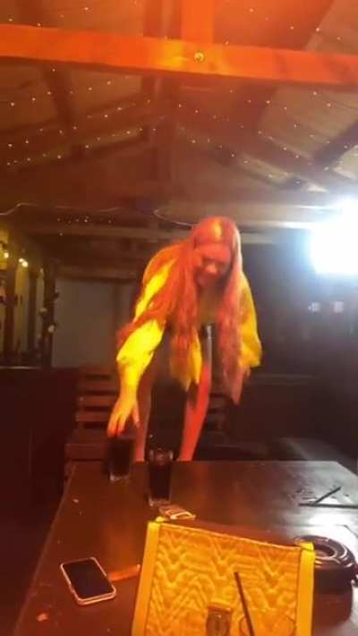 WCGW dancing on a table drunk and in heels...