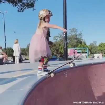 She has no fear ??