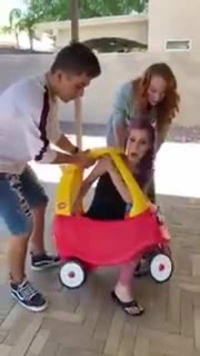 WCGW if I get inside this child sized plastic car? ?