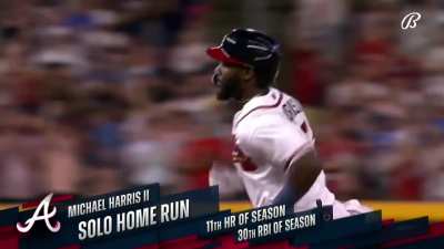 [Highlight] [Highlight] Michael "Money Mike" Harris II hits his second home run of the game.