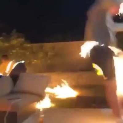 WCGW throwing gas to a fire