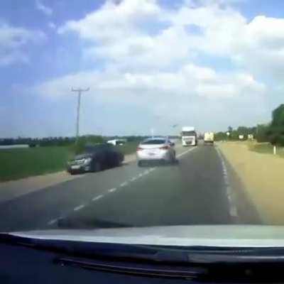 WCGW driving like this with other traffic on the road