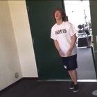 Teen breaks water pipe doing gymnastic flyaway move