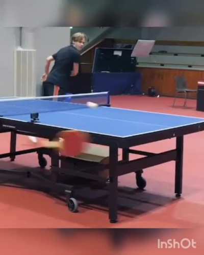 Opponent: "broken hand..he won't reach the far corner let me get him thereee..... ". Him:"I can't jump"