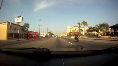 This is what happens when you don't look both ways when turning.