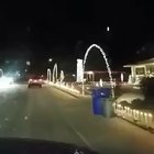 This Christmas tree lighting up