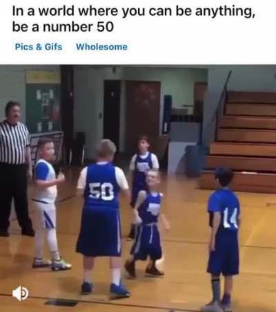 Found this on Instagram. "In a world where you can be anything, be a number 50.