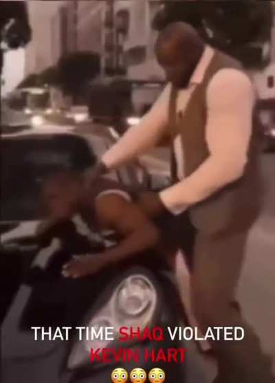 Shaq seemed a little too into it