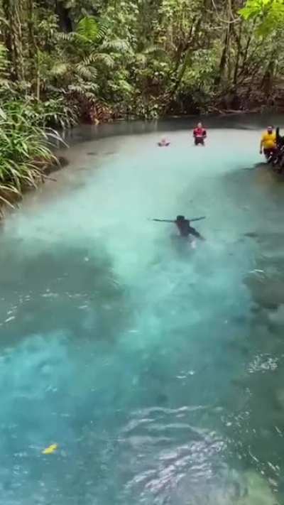 ? Kali Biru River in Indonesia