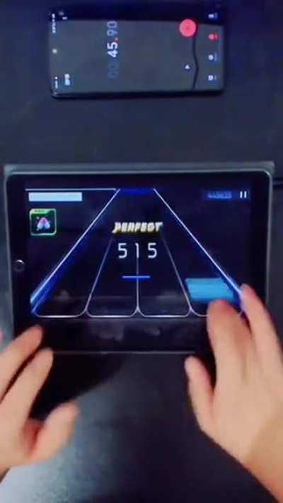 Rush-e on an iPad