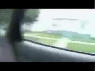 Idiot keeps trying to hit bikers with door... until
