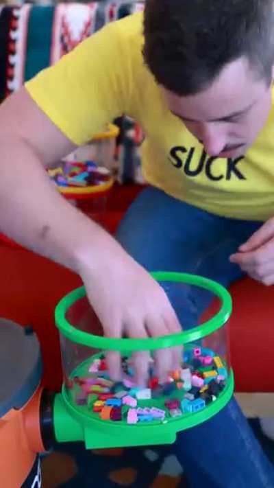 I build fake inventions and today I created the LEGO Suck It!