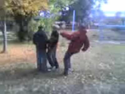 WCGW when trying to prank a friend. Instant karma