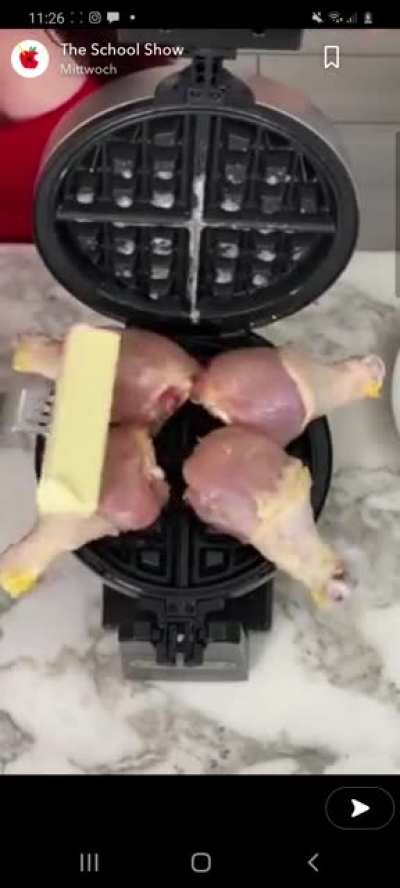 "Put that right back in the fridge and use that later" after putting it all over raw chicken