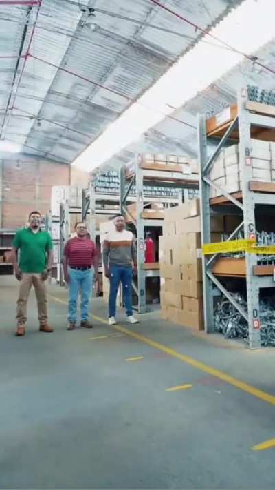 Close friends and co-workers make an impressive video at work.