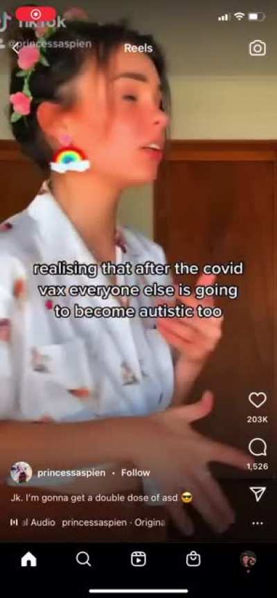 Spreading antivax misinformation AND claiming autism! Woohoo!