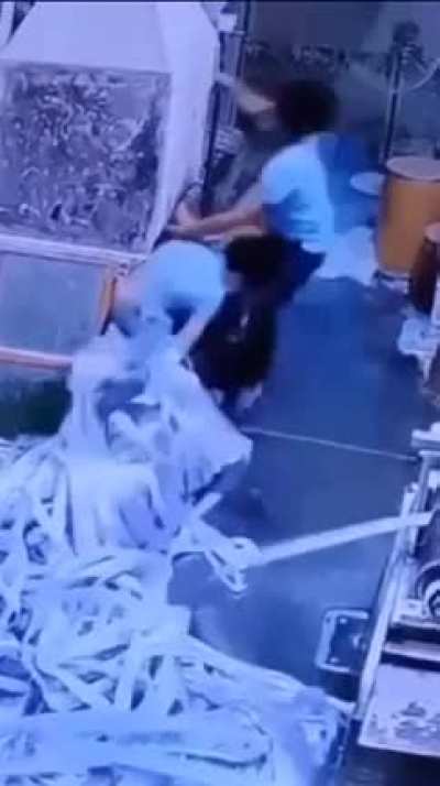 Guy Saving his Buddies Life