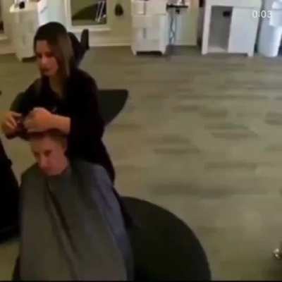 the deer just wants a haircut too
