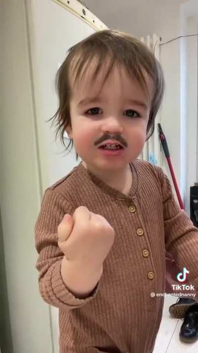 The only explanation for what is happening here is the child is the reincarnation of a man named Giuseppe who moved here from Sicily and ran a deli in Queens for 50 years before he passed.