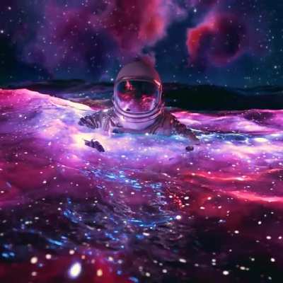 This animation called "Floating In Space" by redditor u/visualdon