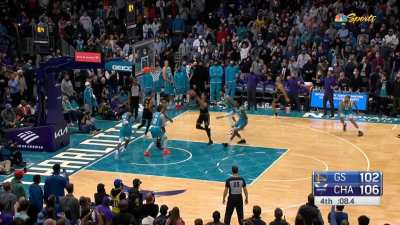 [Highlight] Hornets with a good final defensive possession to seal the win