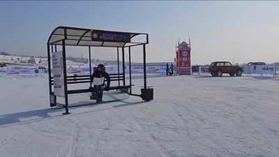 Drifting a bus stop