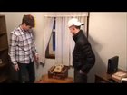 Two teens vs one rotary phone