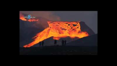 ? Huge Spectacular Lava " Waterfalls" ?