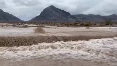 ? Death Valley just had it's 4th 'once-in-a-thousand-year' rain event in the past two weeks. 75% of Death Valley’s annual rainfall fell in 3 hours.