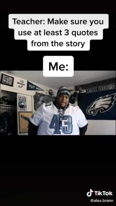 I can't even relate to the caption, it's just hilarious to me but I can just imagine EDP in this situation.
