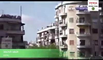 Syrian football league... With "empty stadium"